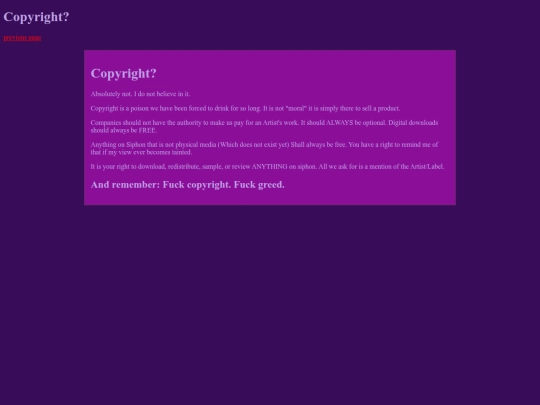 copyright screenshot