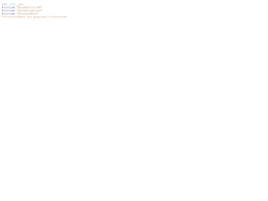 Games/RunAnimEditor screenshot