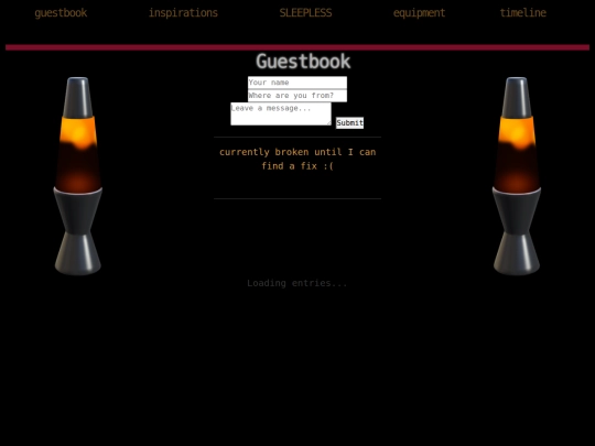 guestbook screenshot