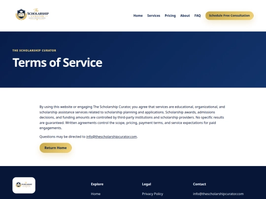 terms screenshot