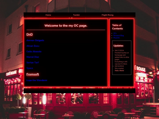 ToC/OC_Lore screenshot