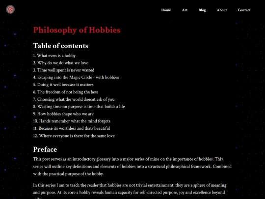 Website screenshot