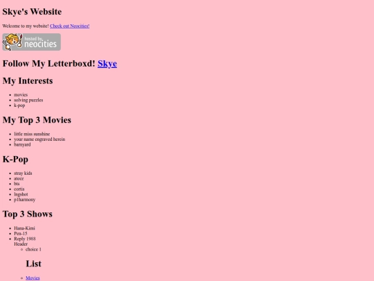 index screenshot