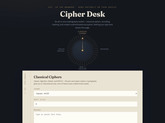 cipherdesk screenshot