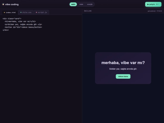 vibecoding screenshot