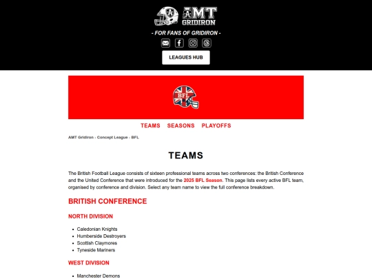 bflteams screenshot