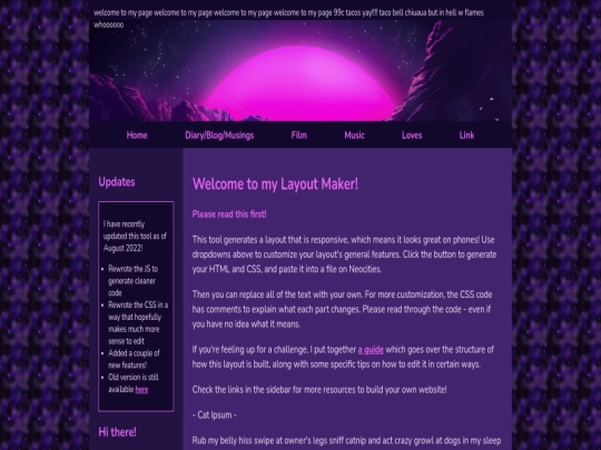 Website screenshot