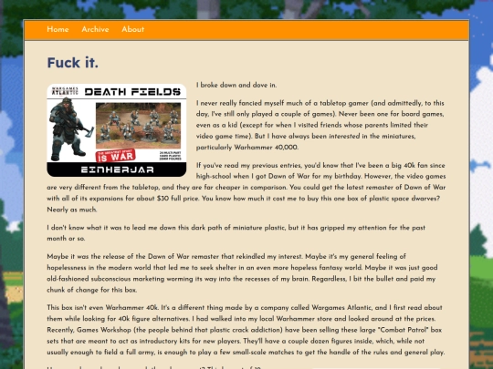 Website screenshot
