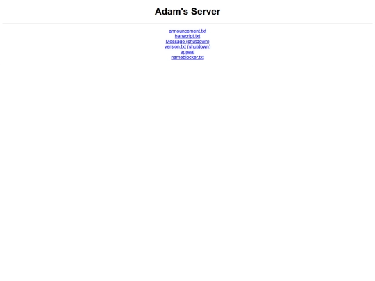 index screenshot