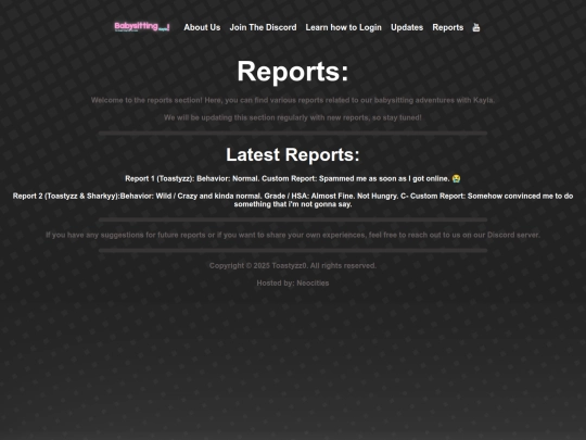 reports screenshot