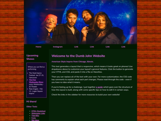 Website screenshot
