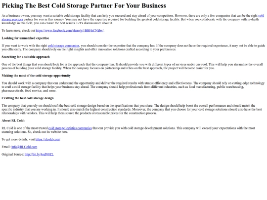 PickingTheBestColdStoragePartnerForYourBusiness screenshot