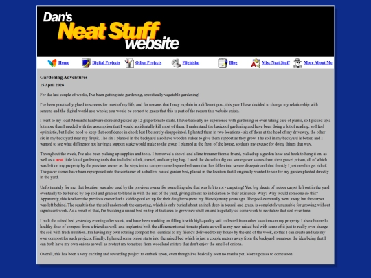 Website screenshot