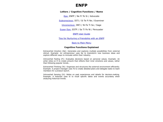 ENFP screenshot