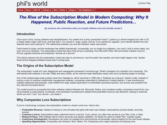 articles/subscriptions screenshot