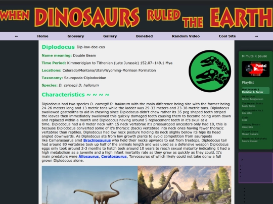 Mesozoic/Diplodocus screenshot