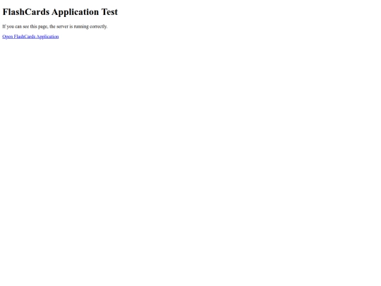 Flashcards Creator /test screenshot