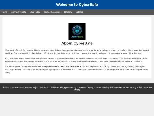 Website screenshot