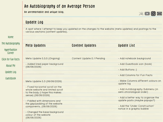 updatelog screenshot