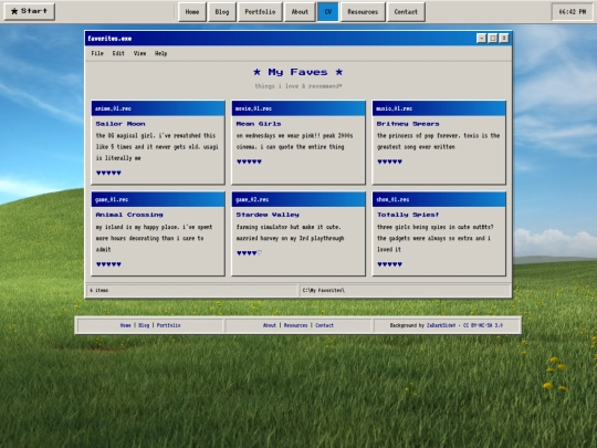 library screenshot