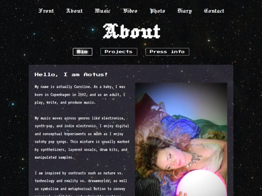 Website screenshot