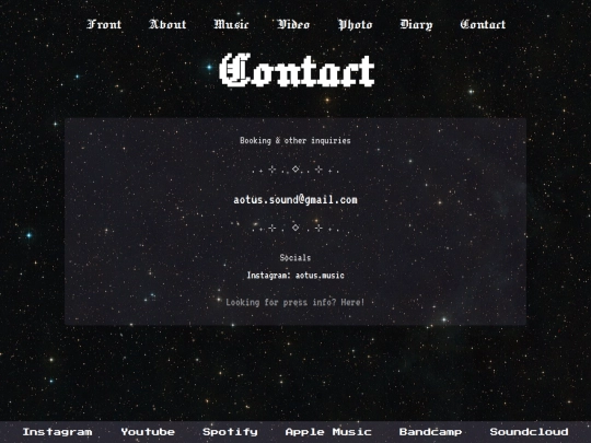 Website screenshot