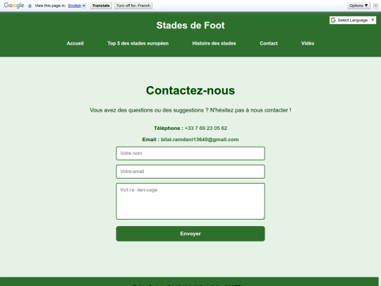 Website screenshot