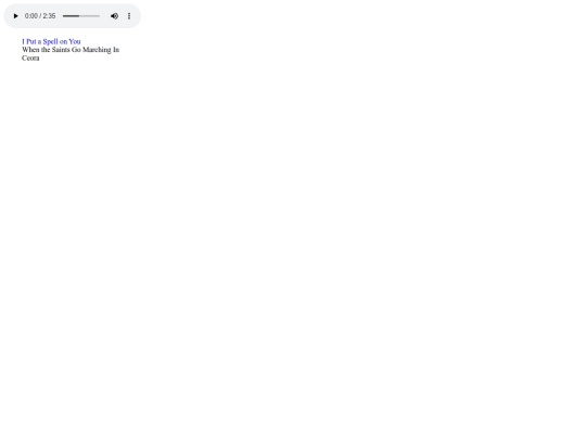 Arts/audioplayer screenshot