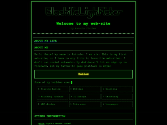 Website screenshot