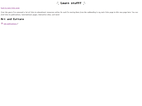 links/learning screenshot