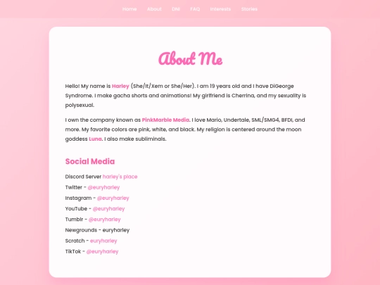 Website screenshot
