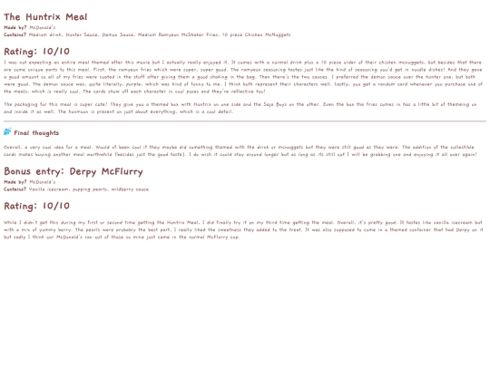 huntrixmeal screenshot