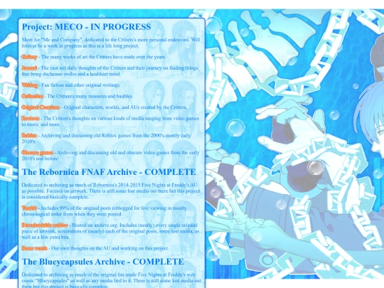 projects screenshot