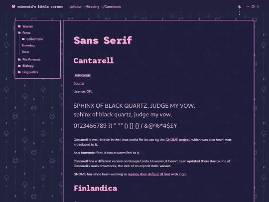 fonts/collections/sans-serif screenshot