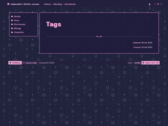 tags screenshot