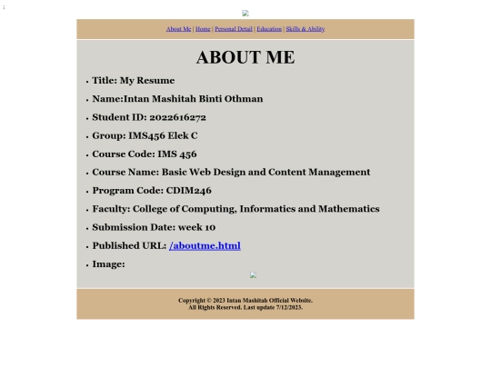 Website screenshot