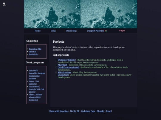 projects screenshot