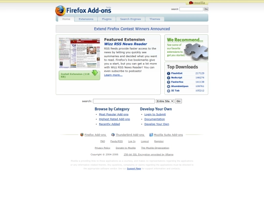 Website screenshot