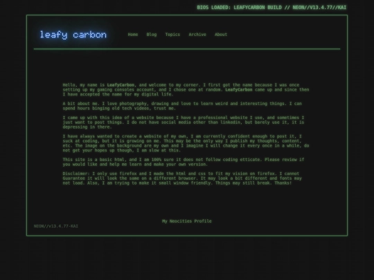 Website screenshot