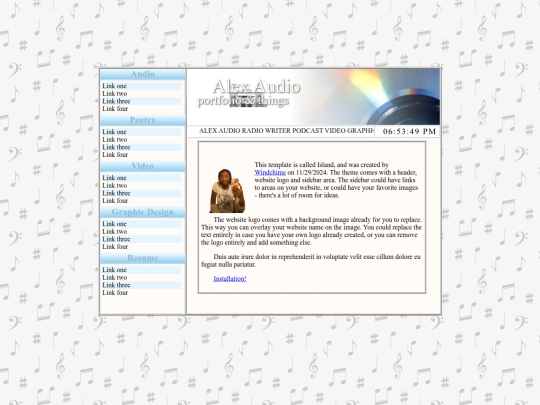 Website screenshot