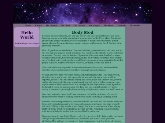 Supplements/BodyMod screenshot