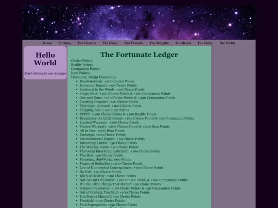 Supplements/Ledger screenshot