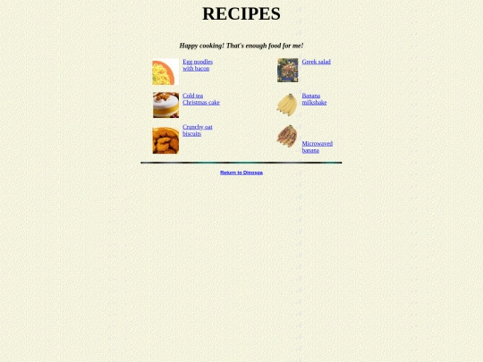 htm/recipes screenshot