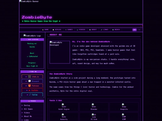 Website screenshot