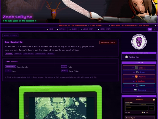 Website screenshot