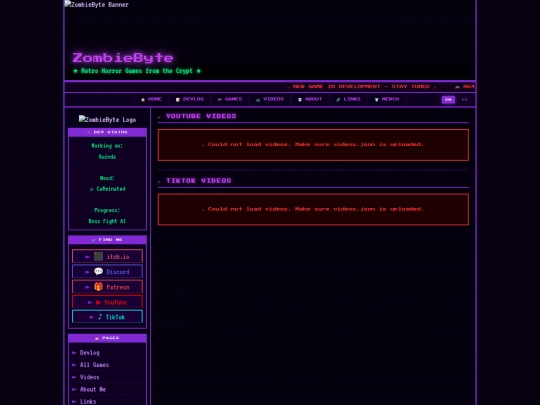 Website screenshot