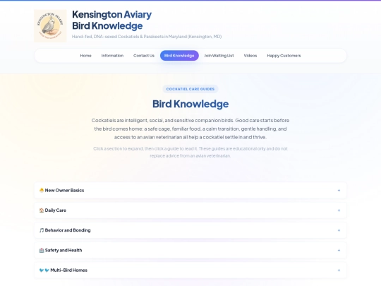 bird-knowledge screenshot