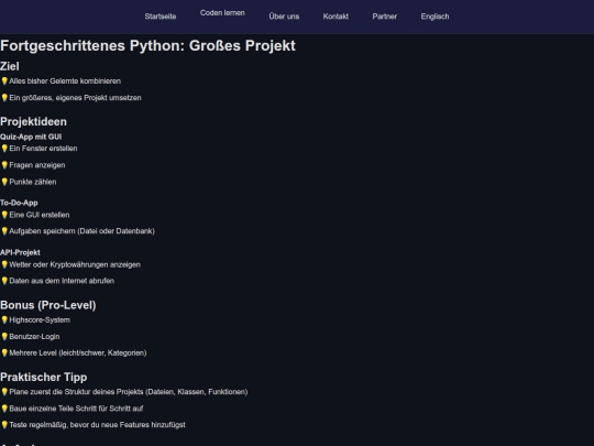 Python-Fortgeschrittene7-german screenshot