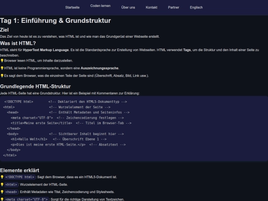 html1-german screenshot