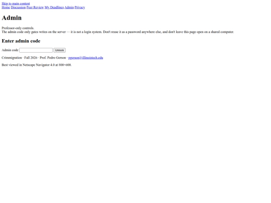 admin screenshot